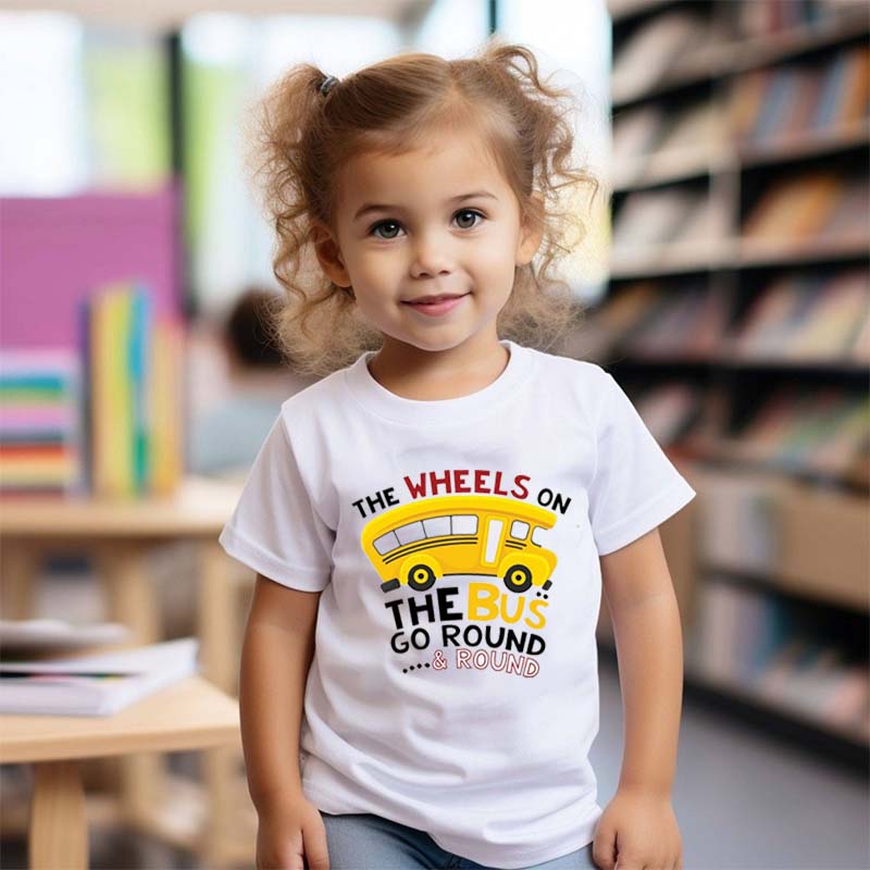 The WHEELS On The BUS Kids Shirt