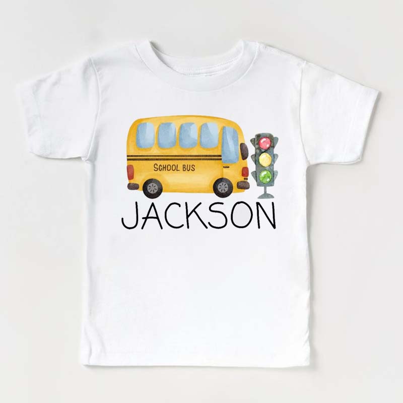 Personalized Bus Back To School Kids Shirts