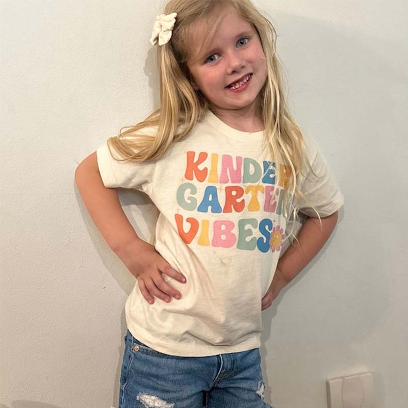 Kindergarten Vibes Shirt Gift Back to School Shirt