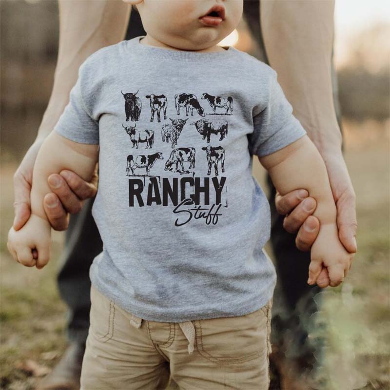 Ranchy Stuff Shirt Country Boy Onesie Cow Variety Shirt