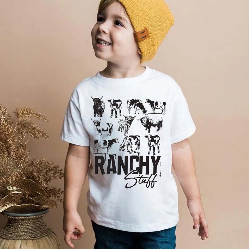 Ranchy Stuff Shirt Country Boy Onesie Cow Variety Shirt