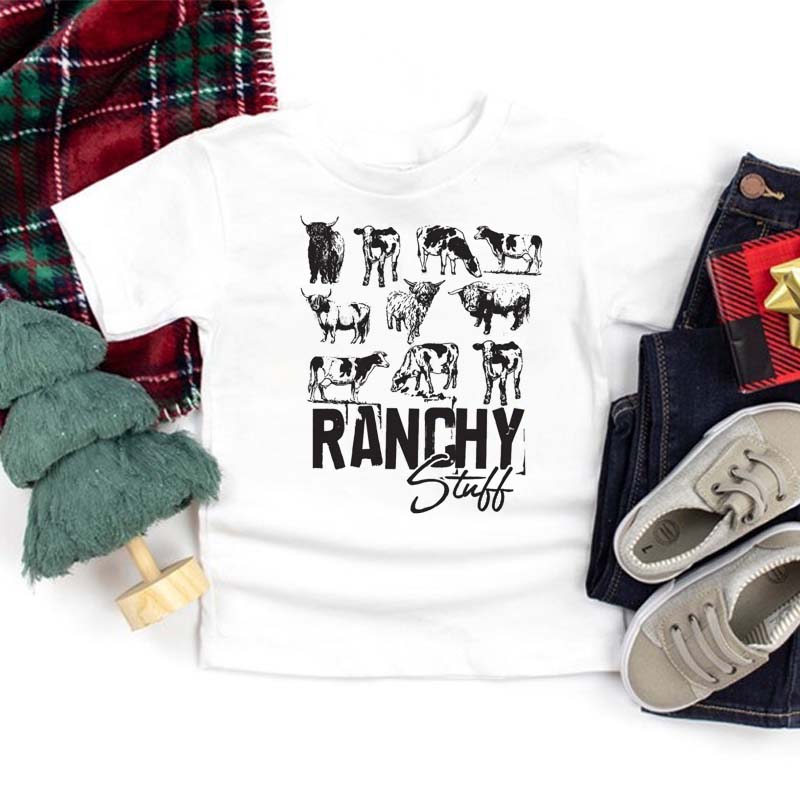 Ranchy Stuff Shirt Country Boy Onesie Cow Variety Shirt