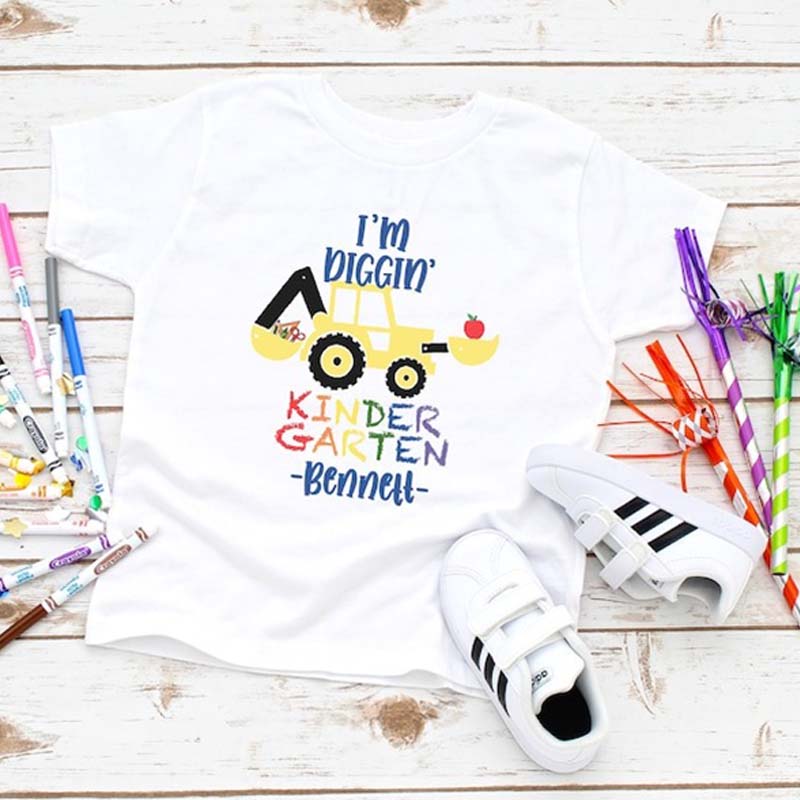 Custom Kindergarten Shirt I'm Diggin' Kindergarten Shirt