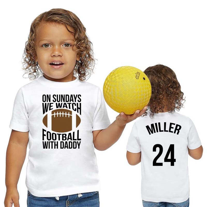 Funny Custom Shirt On SUNDAYS FOOTBALL With DADDY