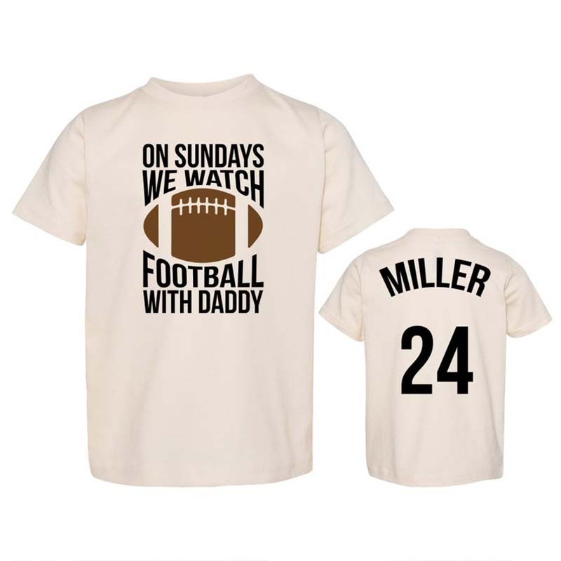 Funny Custom Shirt On SUNDAYS FOOTBALL With DADDY