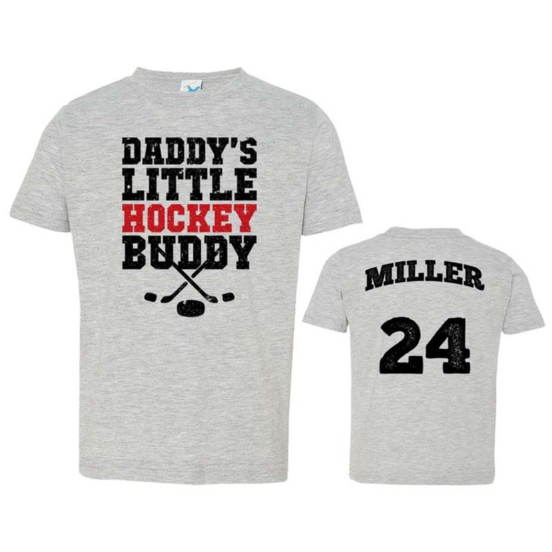 Custom Funny Shirt DADDY'S Little HOCKEY BUDDY