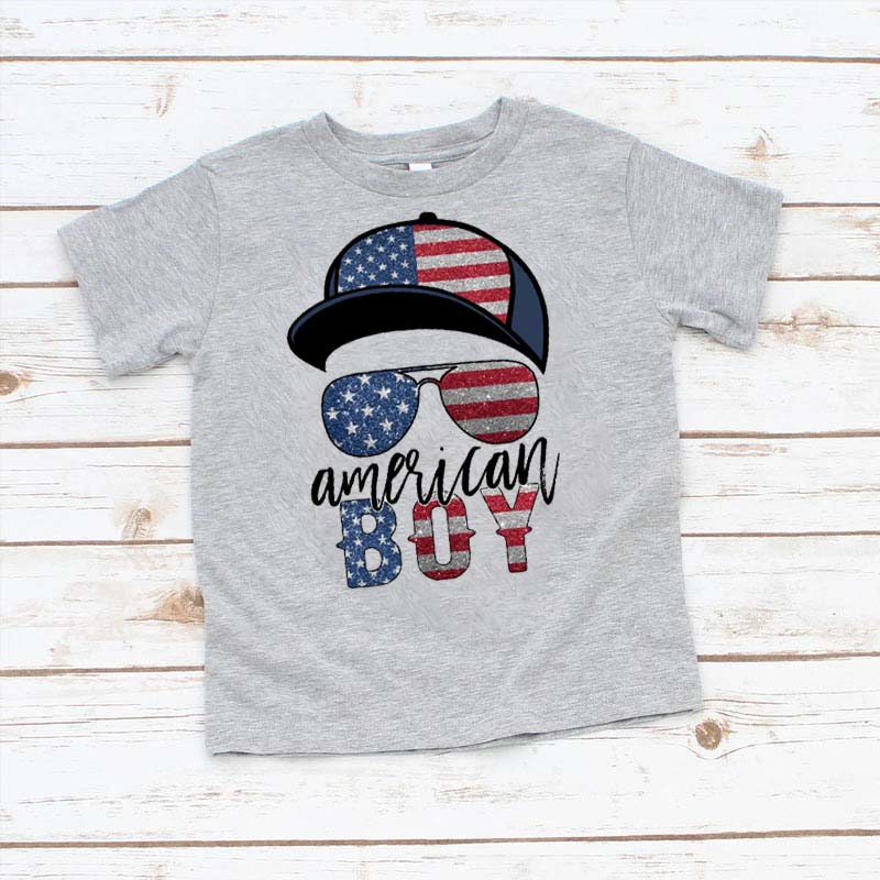 [Youth Shirt / 2-14 Years]Digital Download July 4th  USA Memorial Day Daddy and Me
