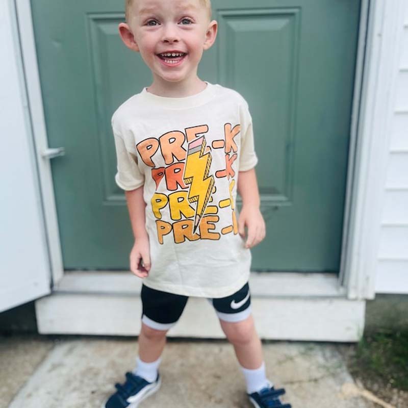 Pre-K T-shirt, 1-5 Grade Back To School T-shirt