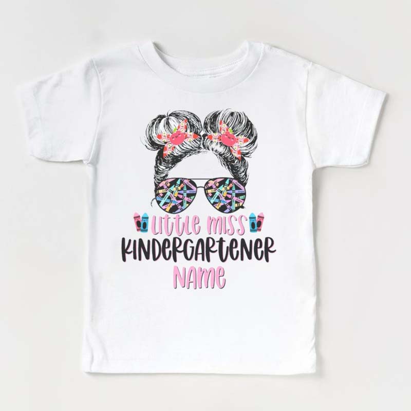 Little miss kindergartener shirt Girls kindergarten t-shirt