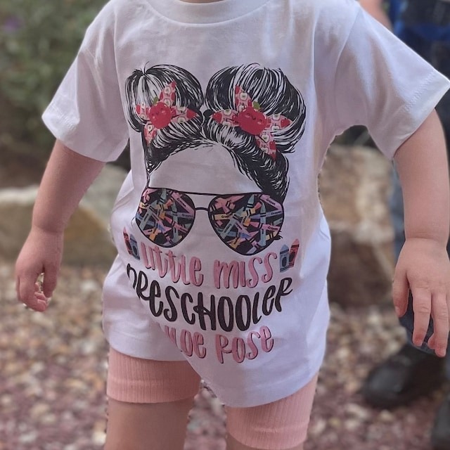 Little miss preschool shirt Girls preschool t-shirt
