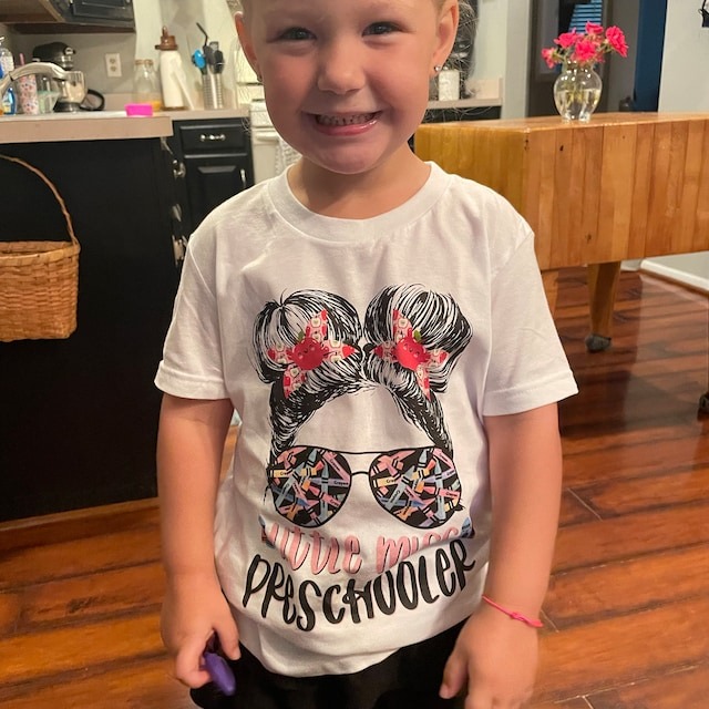 Little miss preschool shirt Girls preschool t-shirt