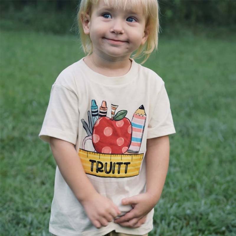 Personalized Shirt First day of School Shirt with Name