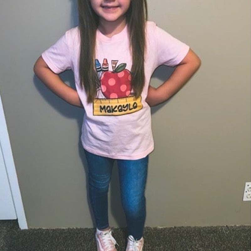 Personalized Shirt First day of School Shirt with Name