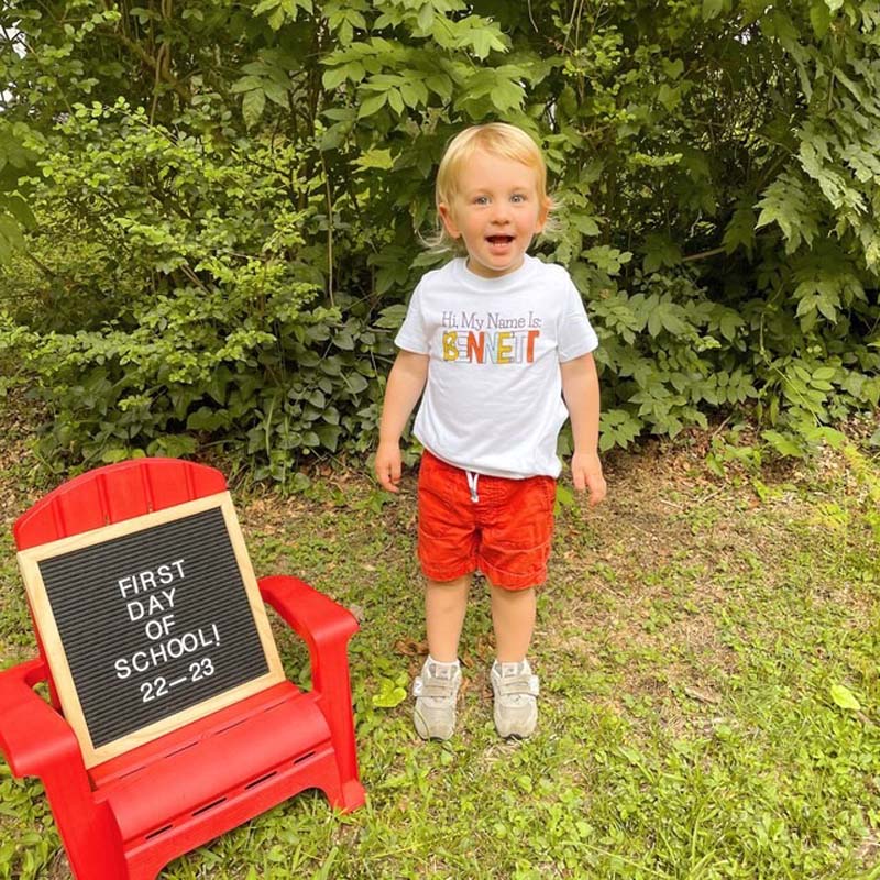 Cute Back to School Personalized Custom Name