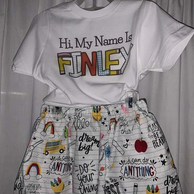 Cute Back to School Personalized Custom Name