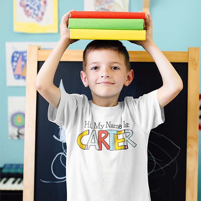 Cute Back to School Personalized Custom Name