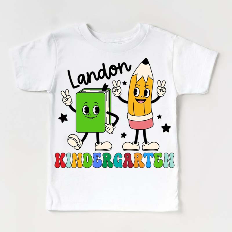 Personalized Kindergarten Shirt Retro Boys