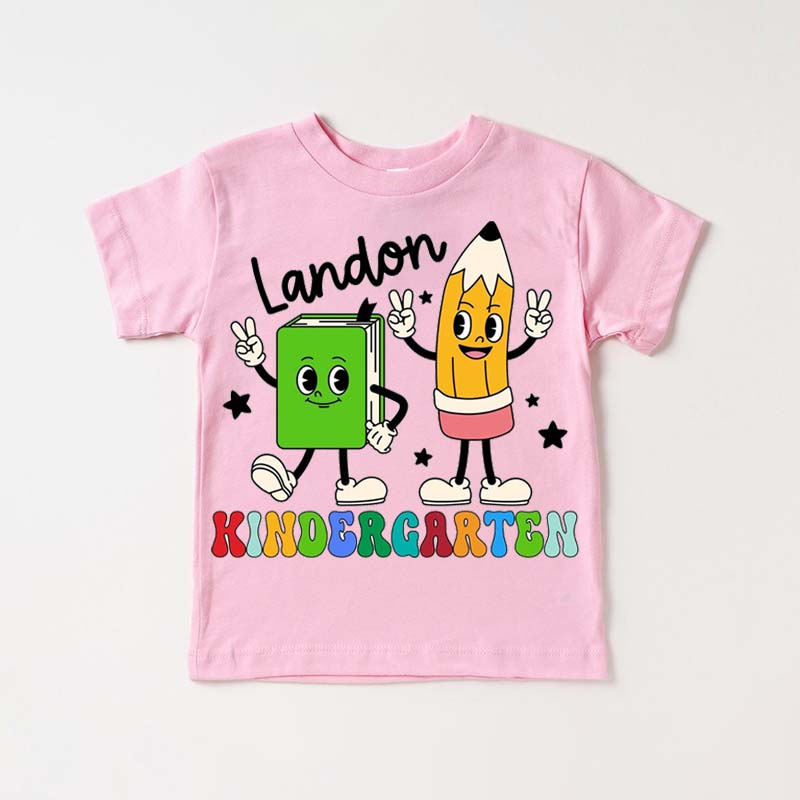 Personalized Kindergarten Shirt Retro Boys