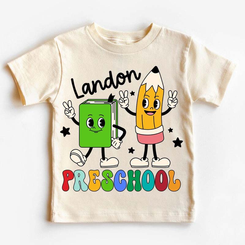 Personalized Preschool Shirt Retro Boys