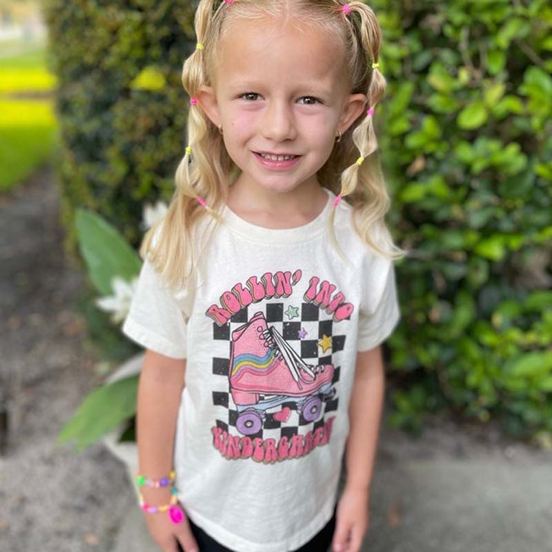 Rolling Into Kindergarten Skating Toddler Tee