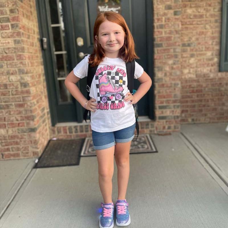 Rolling Into First Grade Skating Toddler