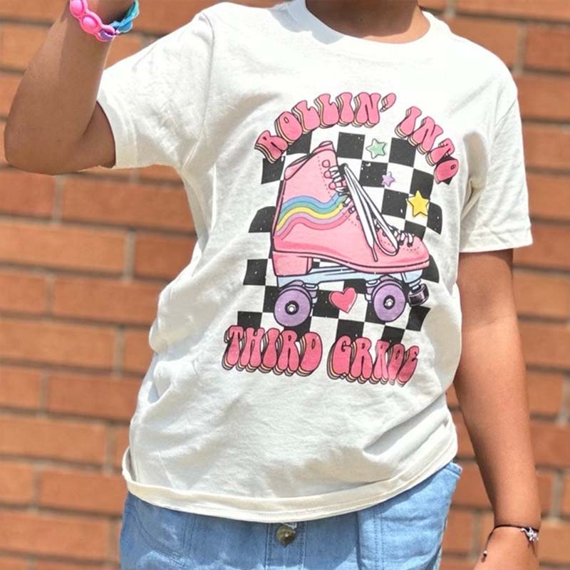 Rolling Into Third Grade Skating Toddler
