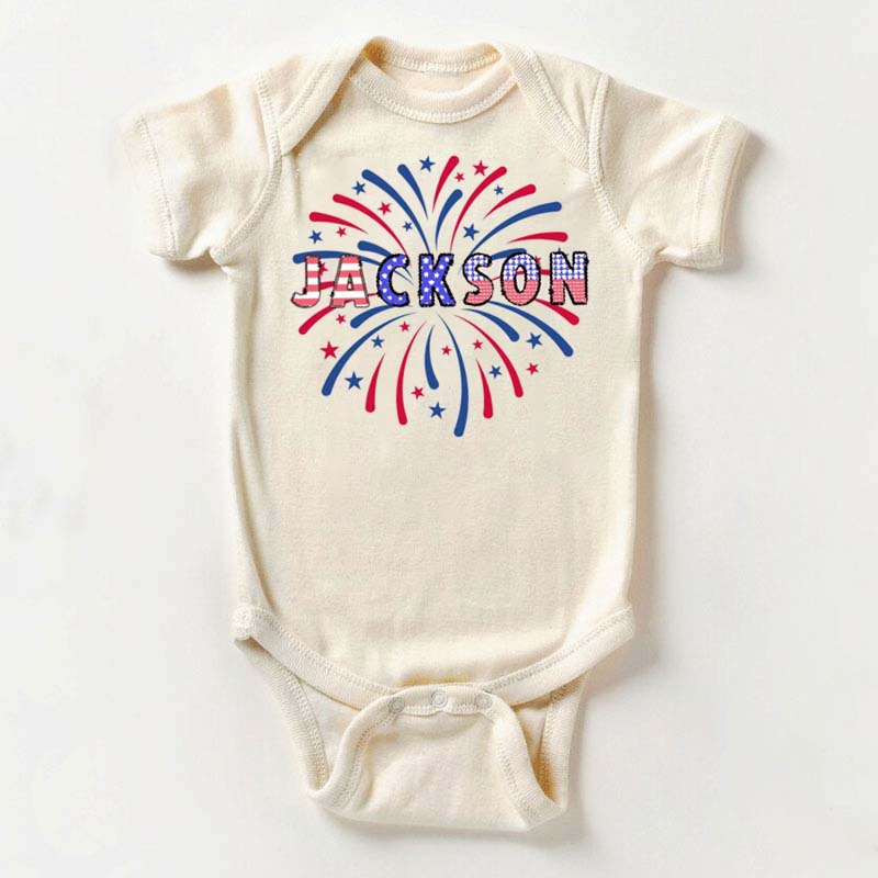 Custom 4th of July Kids T Shirt Personalized Patriotic Gift Tshirt