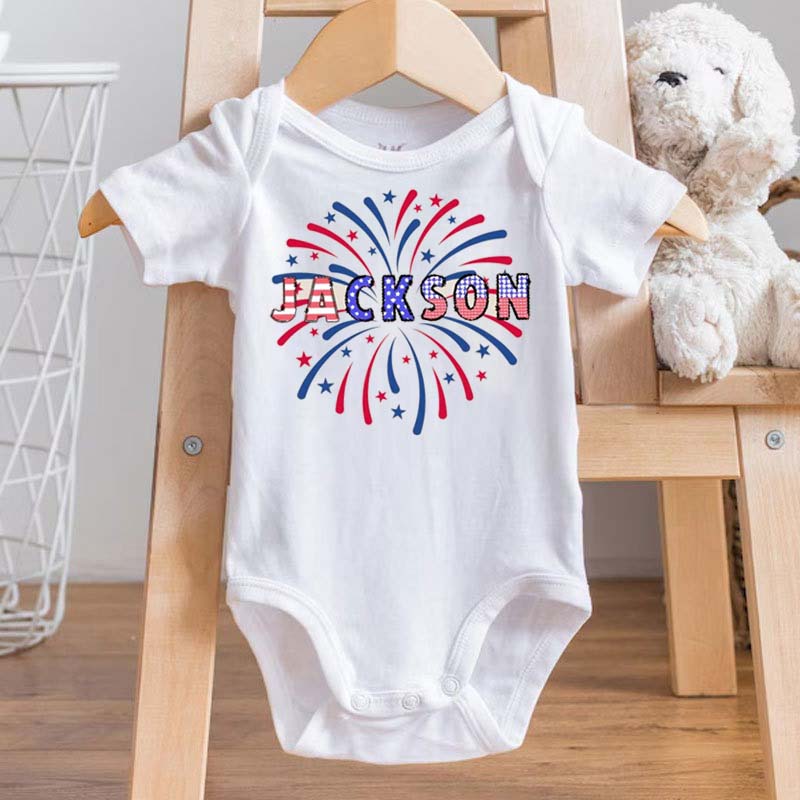 Custom 4th of July Kids T Shirt Personalized Patriotic Gift Tshirt