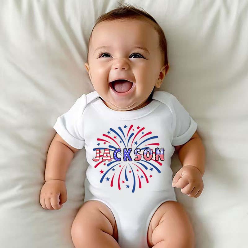 Custom 4th of July Kids T Shirt Personalized Patriotic Gift Tshirt