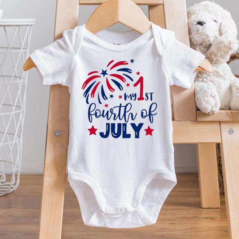 My First Fourth of July Baby Onesie  Baby Shower Gift