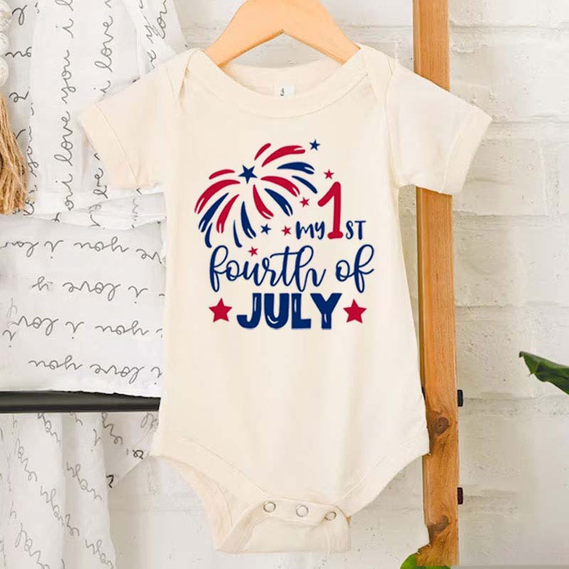 My First Fourth of July Baby Onesie  Baby Shower Gift