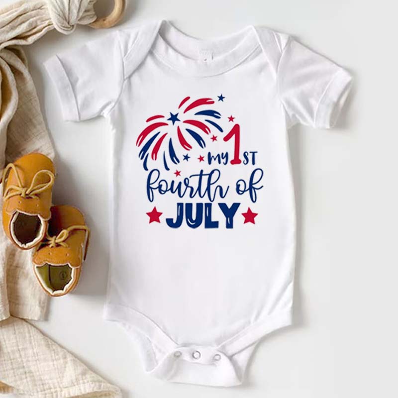 My First Fourth of July Baby Onesie  Baby Shower Gift