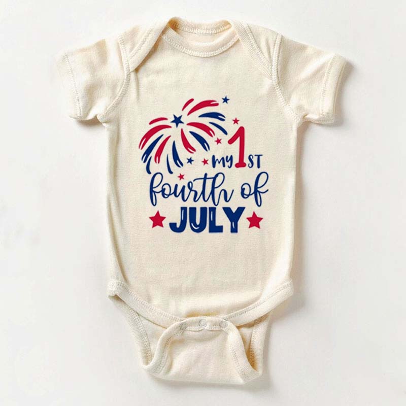 My First Fourth of July Baby Onesie  Baby Shower Gift