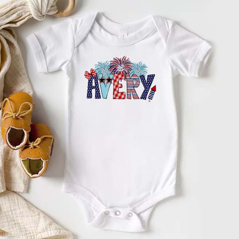 Personalized Fourth of July Kids Shirt Patriotic Toddler Shirt