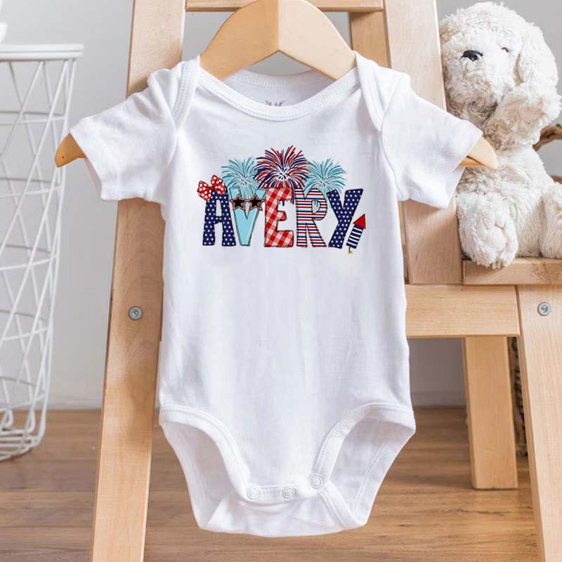 Personalized Fourth of July Kids Shirt Patriotic Toddler Shirt