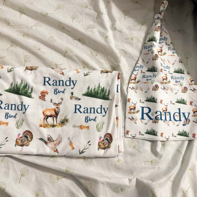 Hunting Swaddle Set Buck and Duck Swaddle Baby Blanket