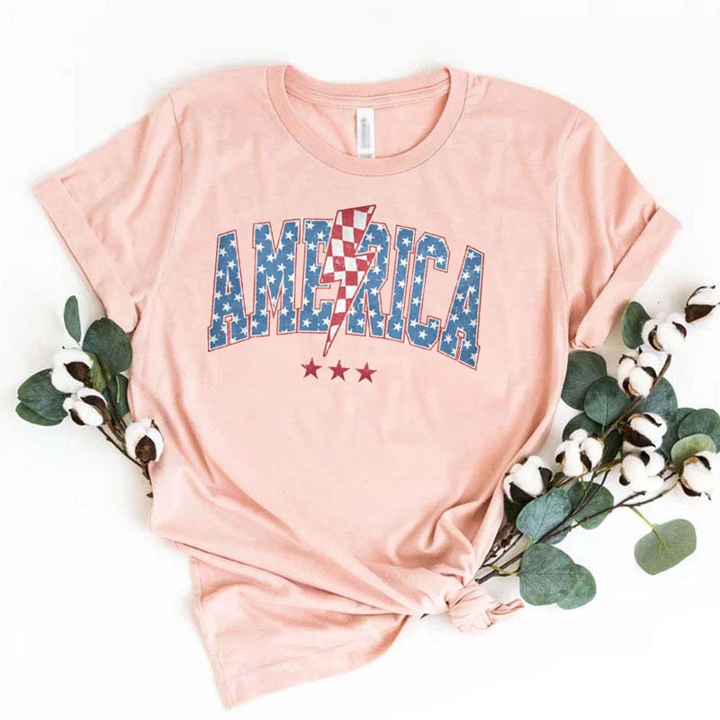 [Adult Tee]American 4th of July Shirt Independence Day Shirt