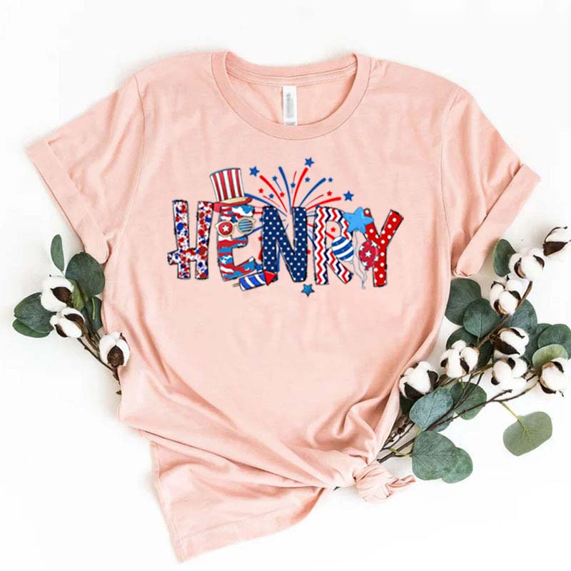 [Adult Tee]Custom Name 4th Of Toddler Shirt