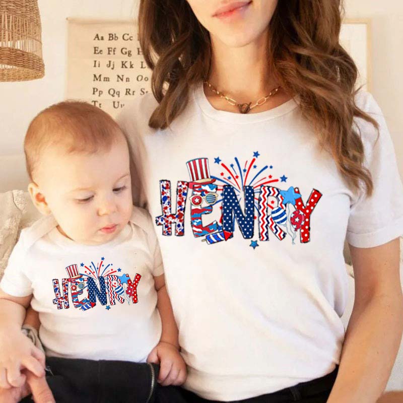 [Adult Tee]Custom Name 4th Of Toddler Shirt