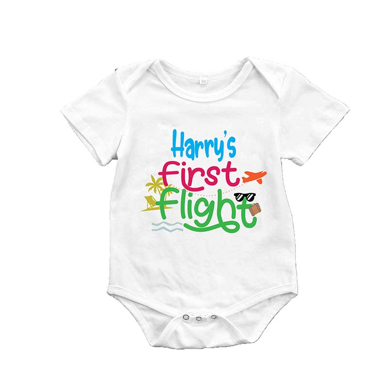Personalised My First Flight Babygrow Bodysuit  Sleepsuit