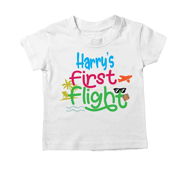 Personalised My First Flight Babygrow Bodysuit  Sleepsuit