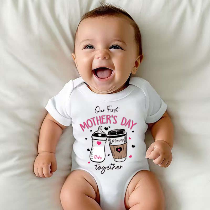 [Adult Tee]First Mothers Day Shirt 2024 Our First Mothers Day Shirt