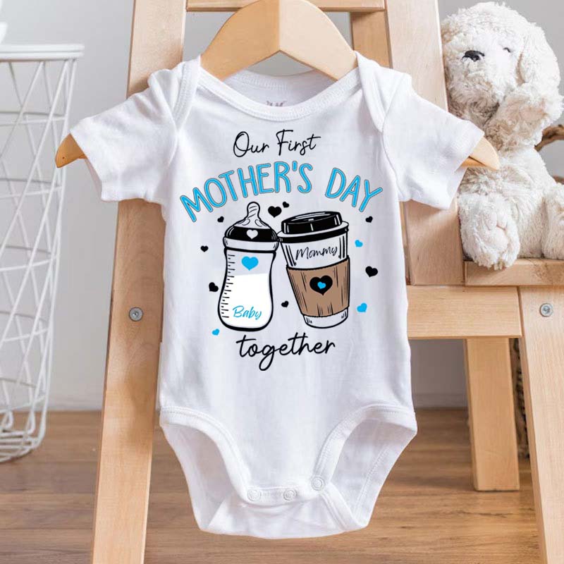 [Adult Tee]First Mothers Day Shirt 2024 Our First Mothers Day Shirt
