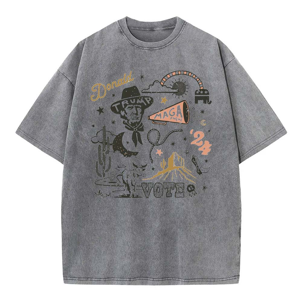 [Adults Tee]Cowboy Lets Go 2024 Comfort Colors Shirt