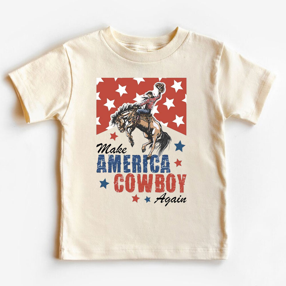 [Baby Onesie & Kids Tee] Make America Cowboy Again