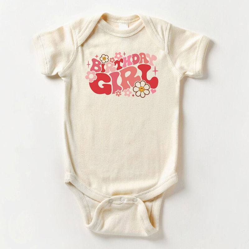 Pink Retro Birthday Babe Toddler Shirt