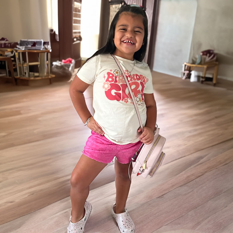 Pink Retro Birthday Babe Toddler Shirt
