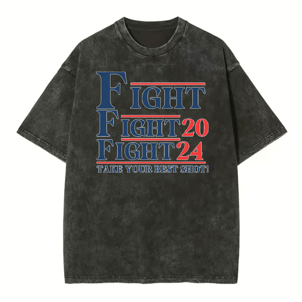 [Adults Tee] Trump Fight 2024 Take Your Best Shot