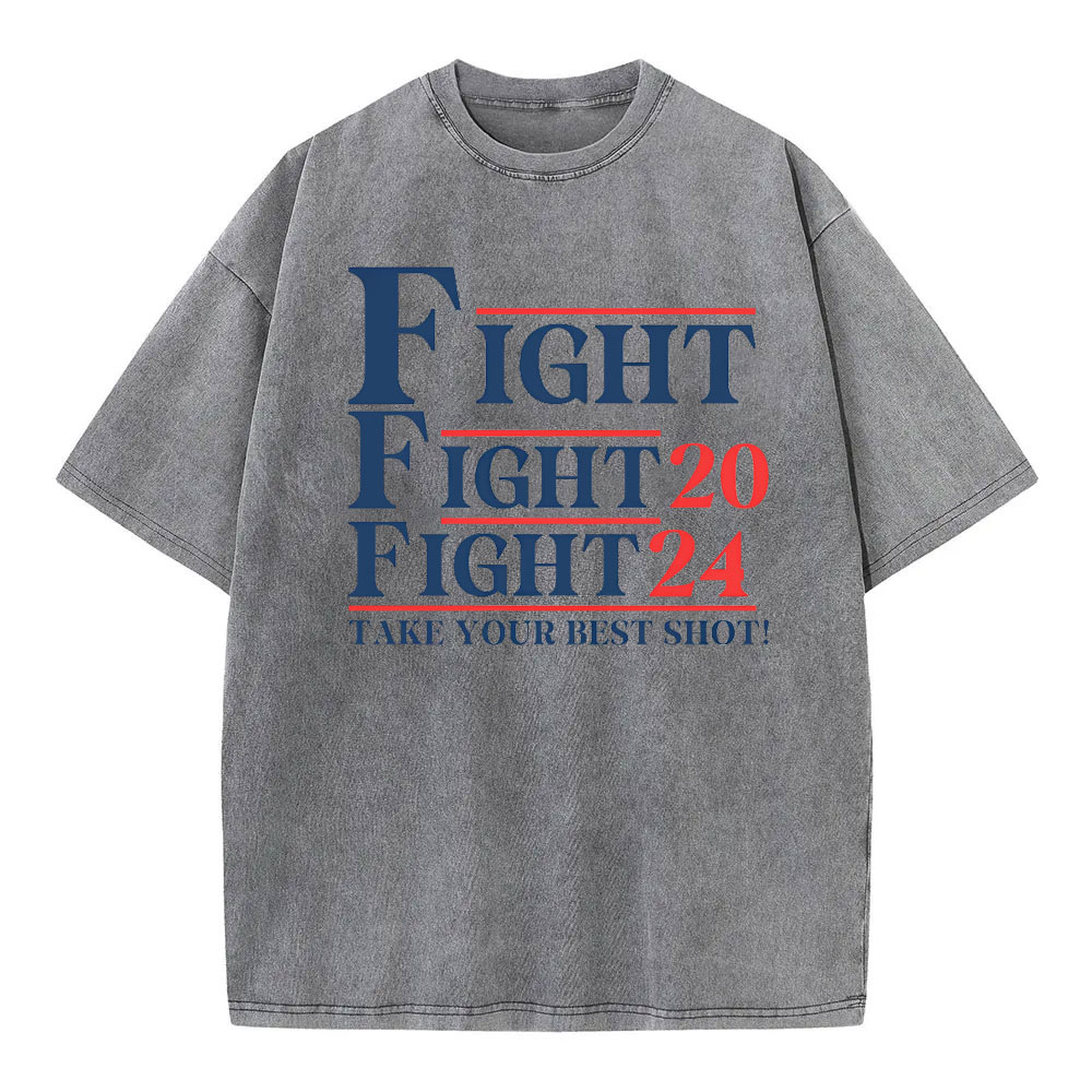 [Adults Tee] Trump Fight 2024 Take Your Best Shot