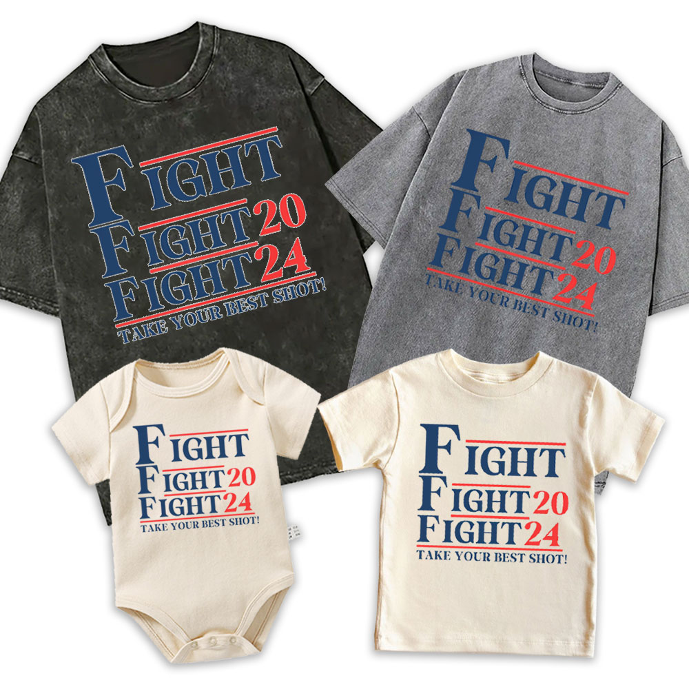 [Adults Tee] Trump Fight 2024 Take Your Best Shot